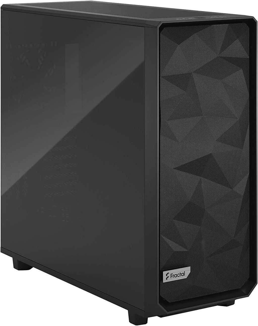 Black ATX Full Tower Computer Case with Tempered Glass Window M710649