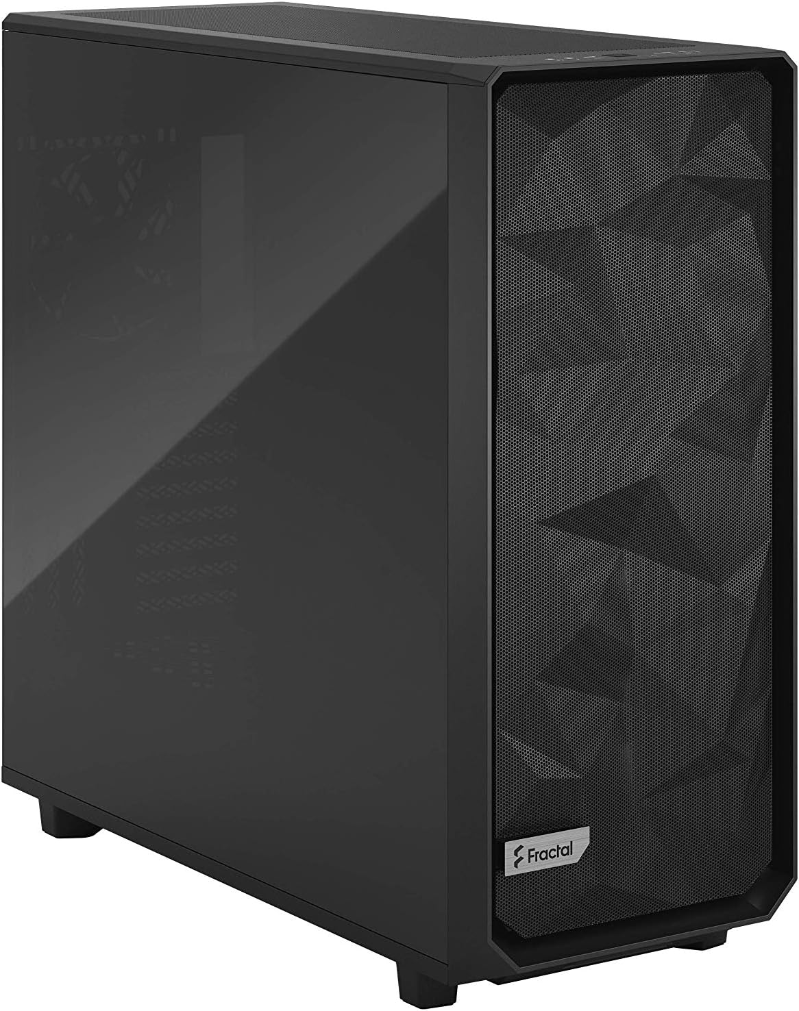 Black ATX Full Tower Computer Case with Tempered Glass Window M710649