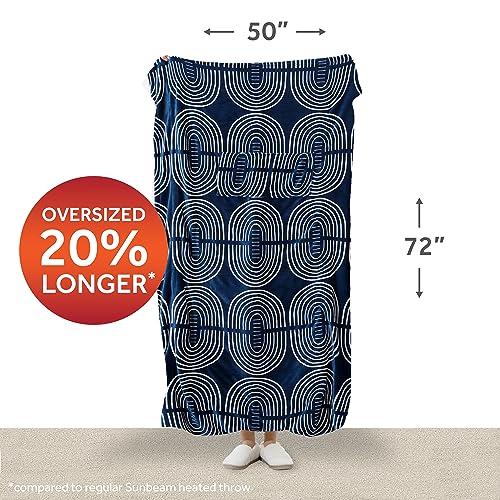 Dove Grey Heated Throw Blanket F305