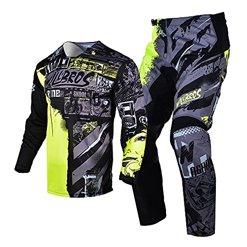 Youth Jersey Pant Combo Motocross Gear Set Racing Suit J7824