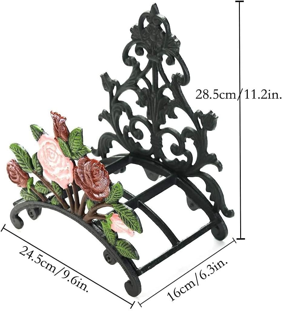 Antique Emblem Cast Iron Wall Mounted Water Hose Hanger U1750