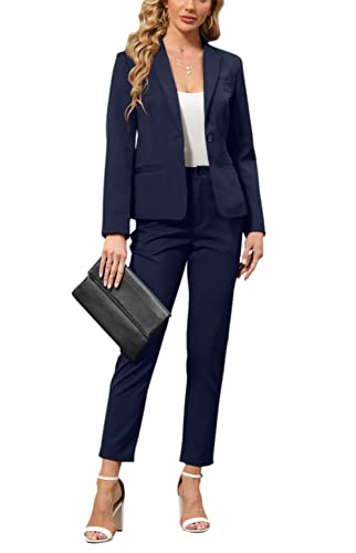 Slim Fit Blazer Pant Suits 2 Piece Business Suit Set U704