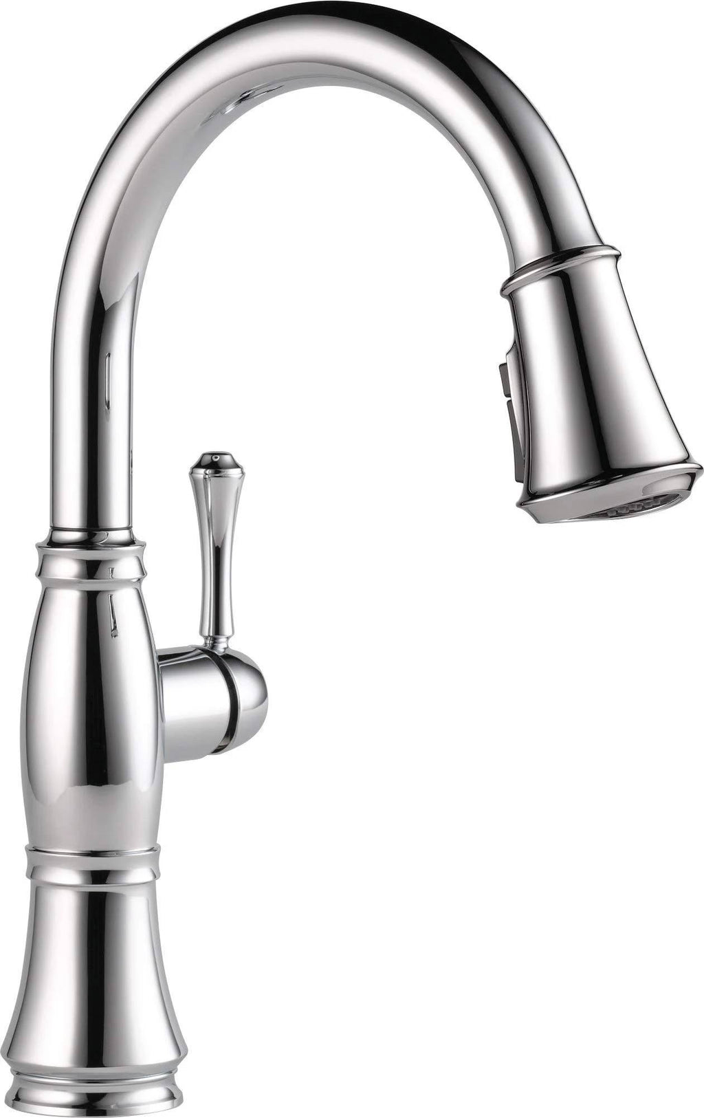 Chrome Single Handle Pull Down Kitchen Faucet F764386