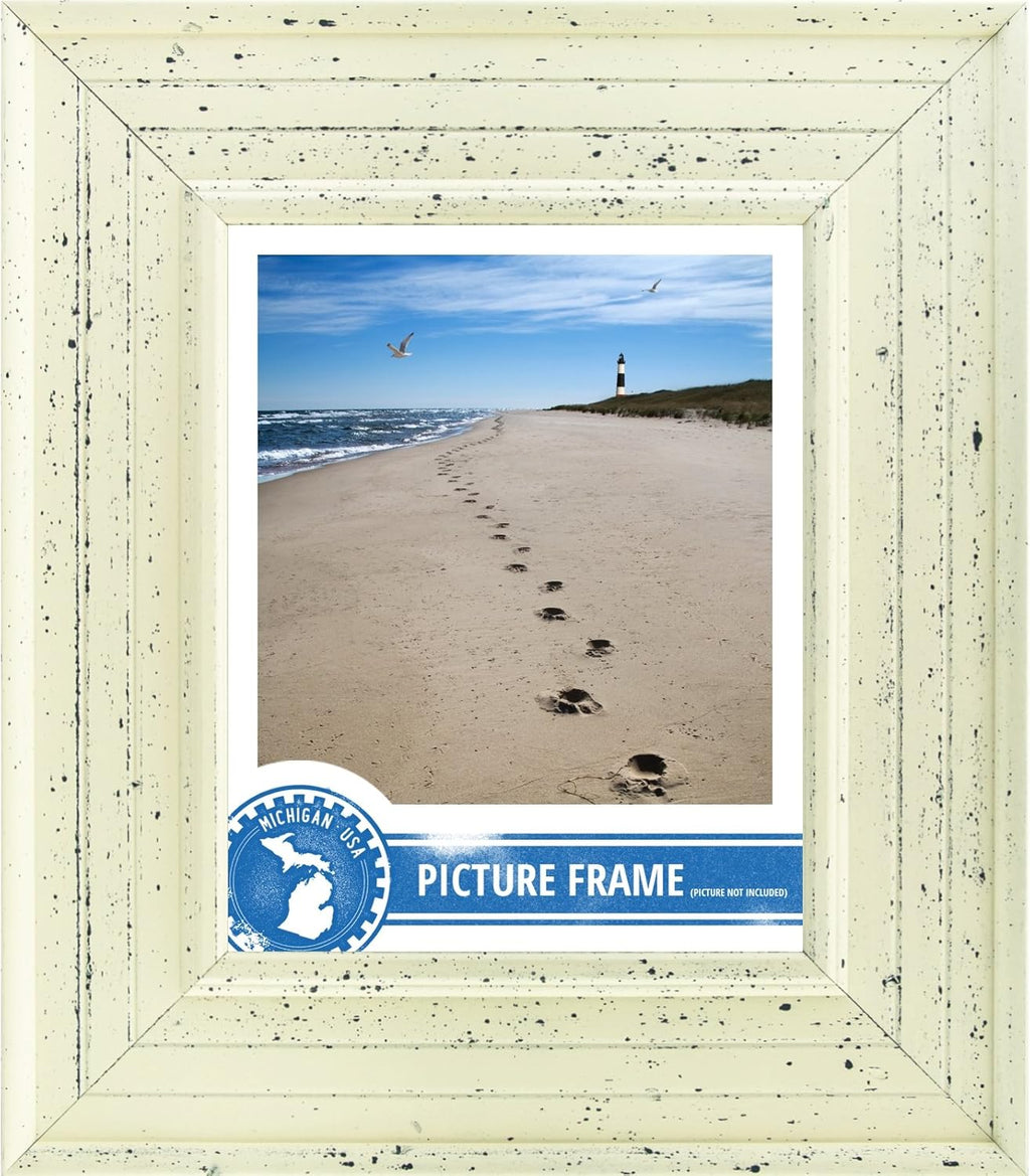 16 by 20-Inch Picture Frame, Smooth Paint Finish, 3-Inch Wide, Weathered Off-White N91634