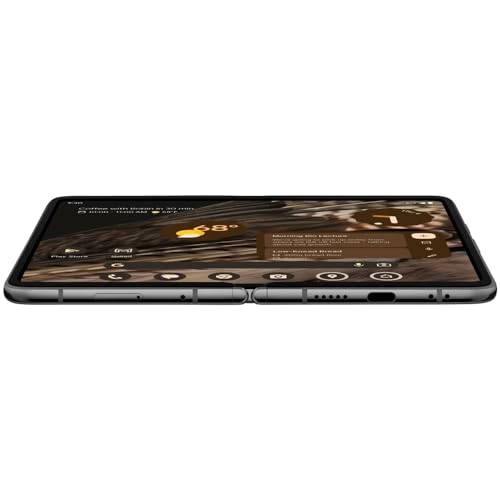 Obsidian 256 GB Foldable 5G Smartphone with Telephoto Lens and Ultrawide Lens H73791