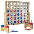 Giant Connect 4 Game Wooden Family Game N77706