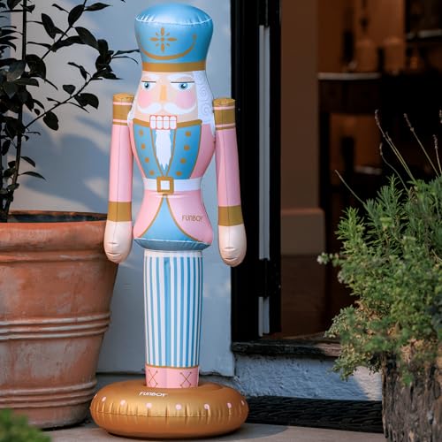 3.5 FT Giant Inflatable Pink Nutcracker Christmas Decor E17280