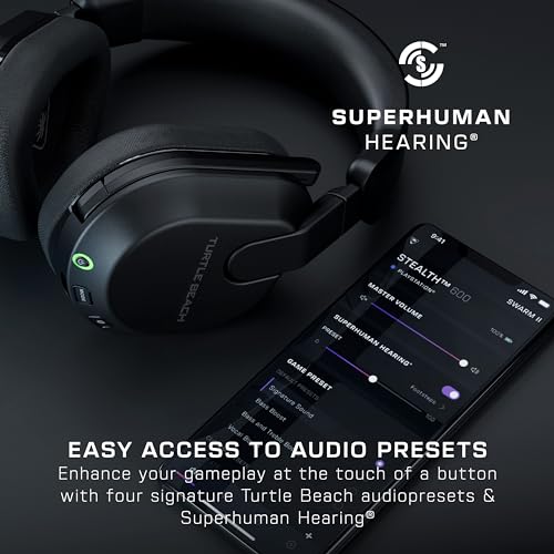 Black Wireless Gaming Headset with 40-Hr Battery and Bluetooth P207