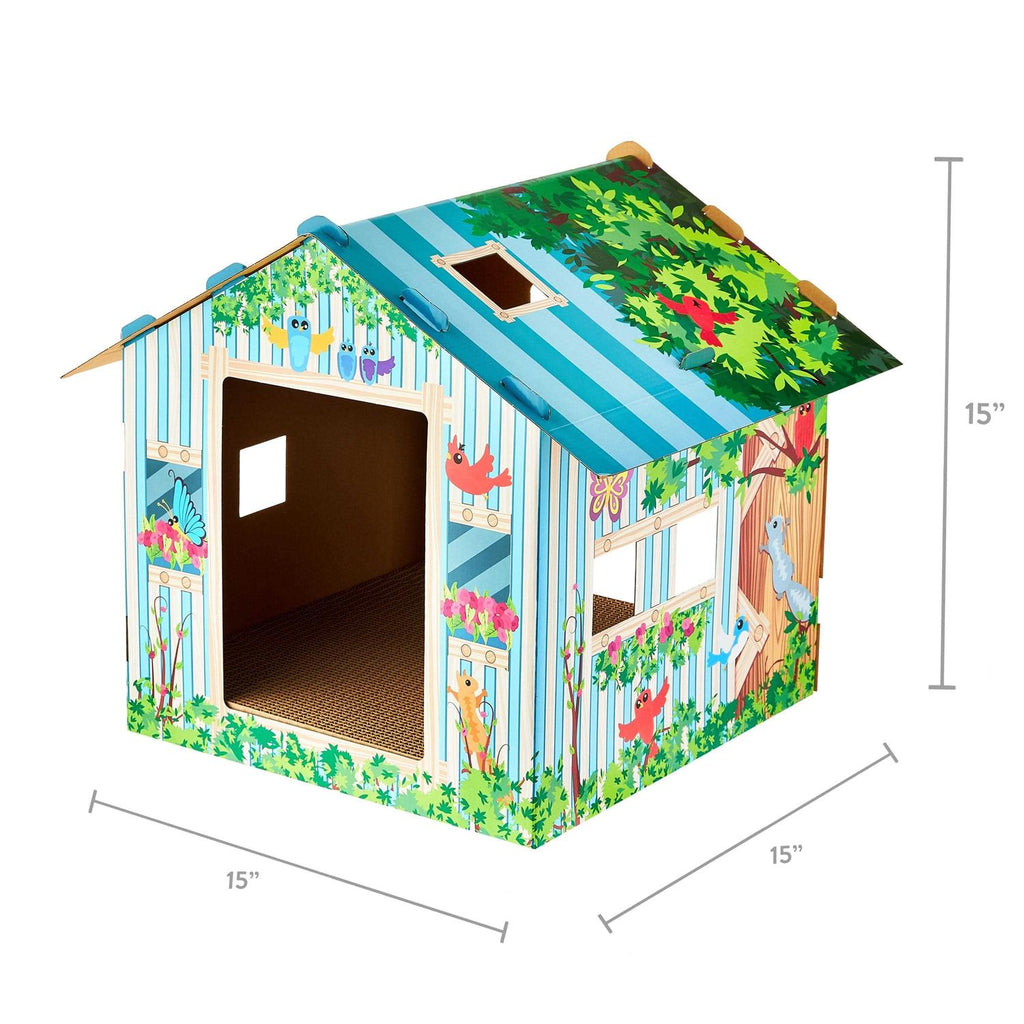 Corrugated Paper Cat Scratch House W761844