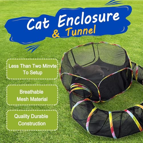Outdoor Cat Enclosure with Storage Bag T381535