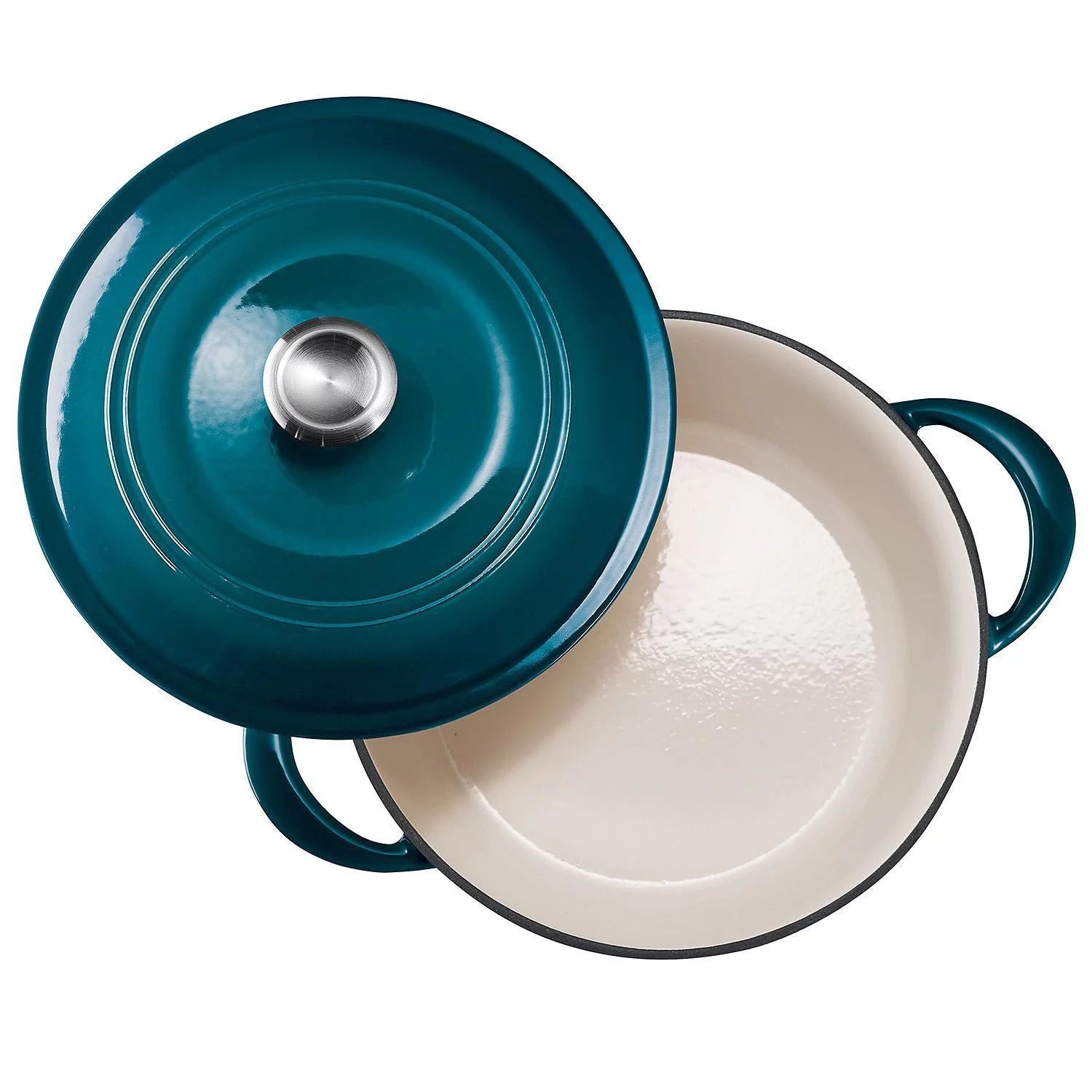 Enameled Cast Iron 7-Qt Covered Round Dutch Oven L656