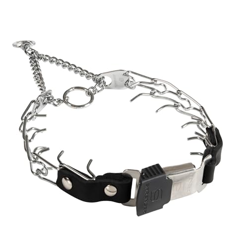 Prong Collar with Chrome Plated Stainless Steel 2.25mm Prongs for Small/Medium Dogs Q62247