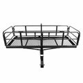 Multifunctional Folding Hitch-Mount Cargo Carrier Basket Luggage Rack U222393