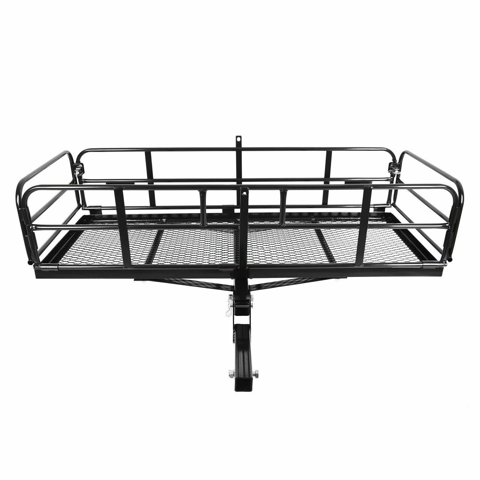 Multifunctional Folding Hitch-Mount Cargo Carrier Basket Luggage Rack U222393