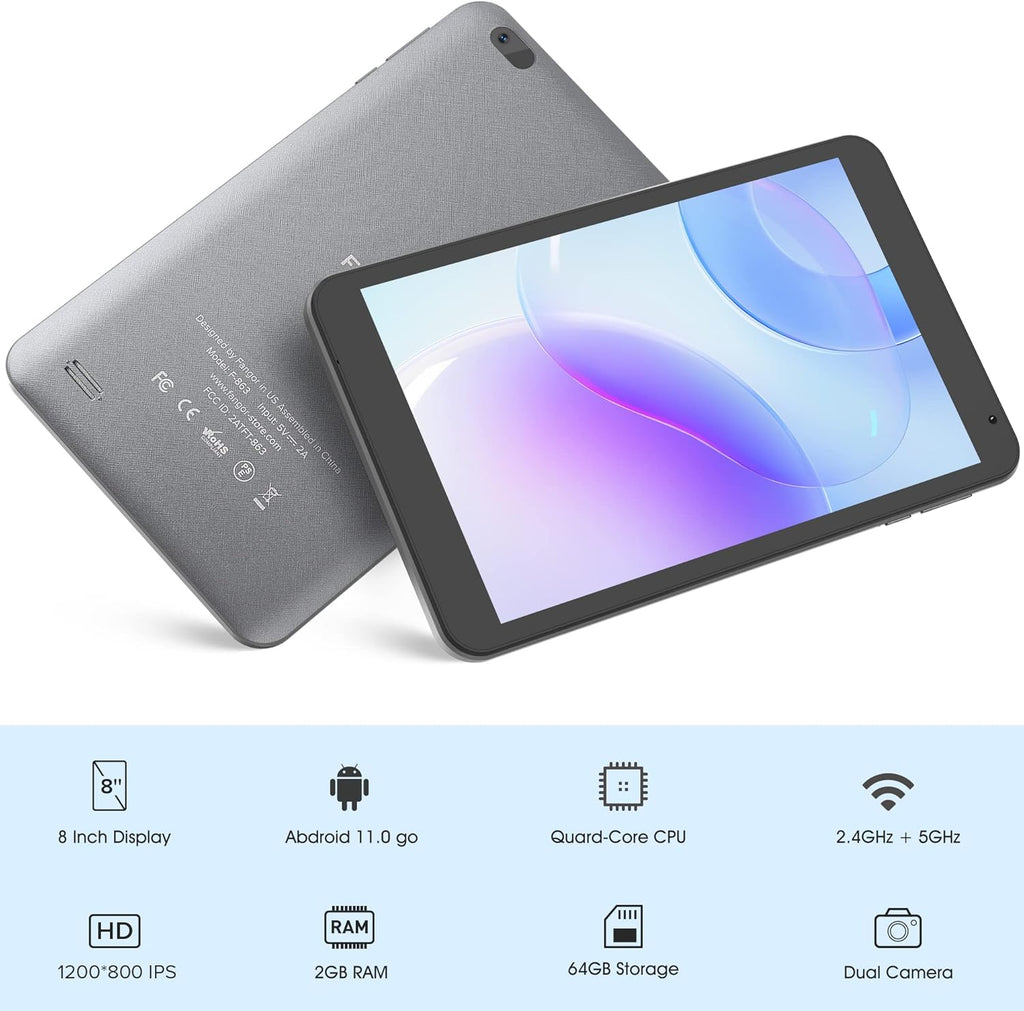 Silver Grey 8 inch Android Tablet L770