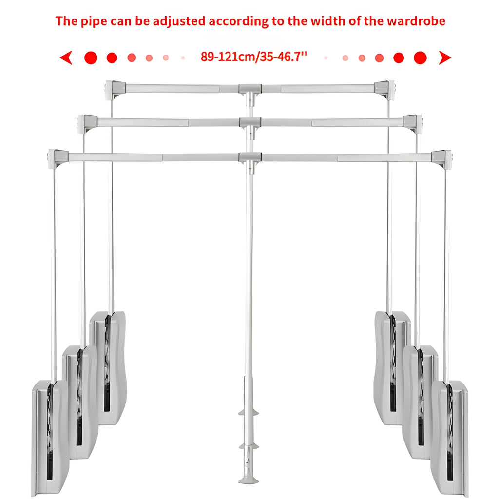 Adjustable 35-46.7 inch Heavy Duty Closet Rod R88779