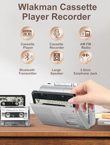 Portable Cassette Player Recorder with Bluetooth Transmitter M899