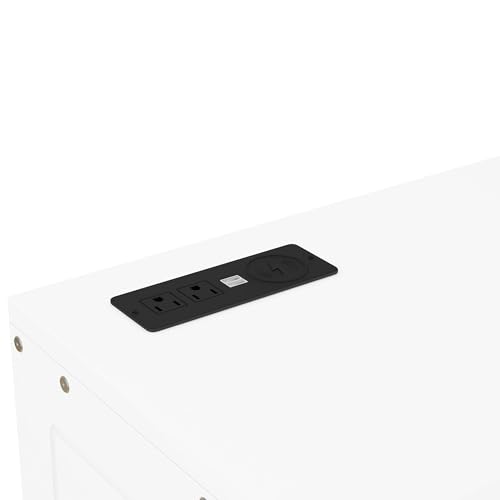 Queen Size Solid Wood Murphy Bed with USB Ports J1961