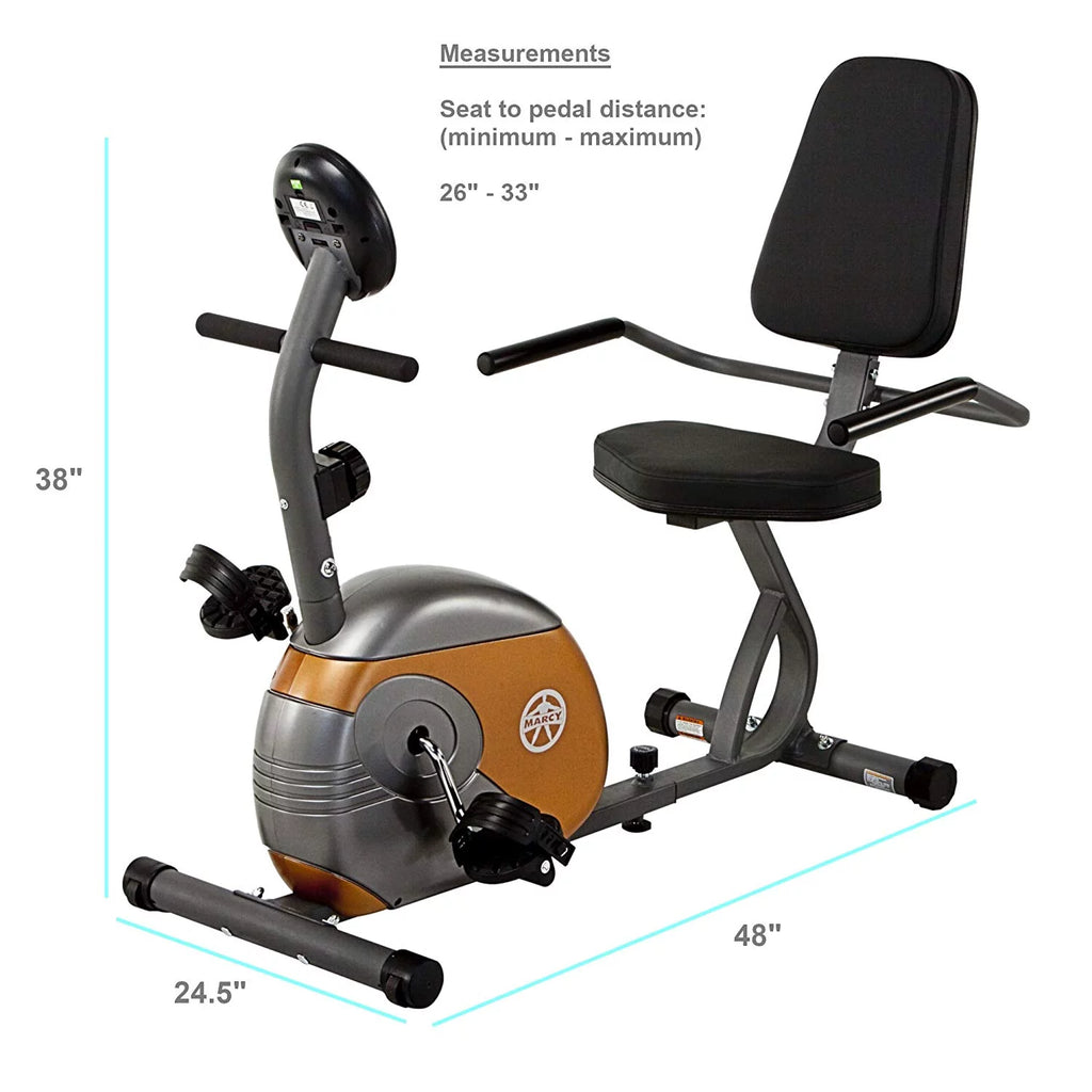 Recumbent Magnetic Exercise Bike O9661