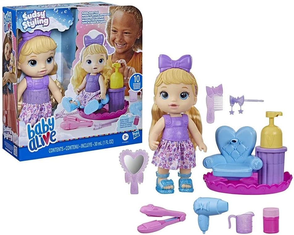 Blonde Hair 12-Inch Salon Chair Doll I886