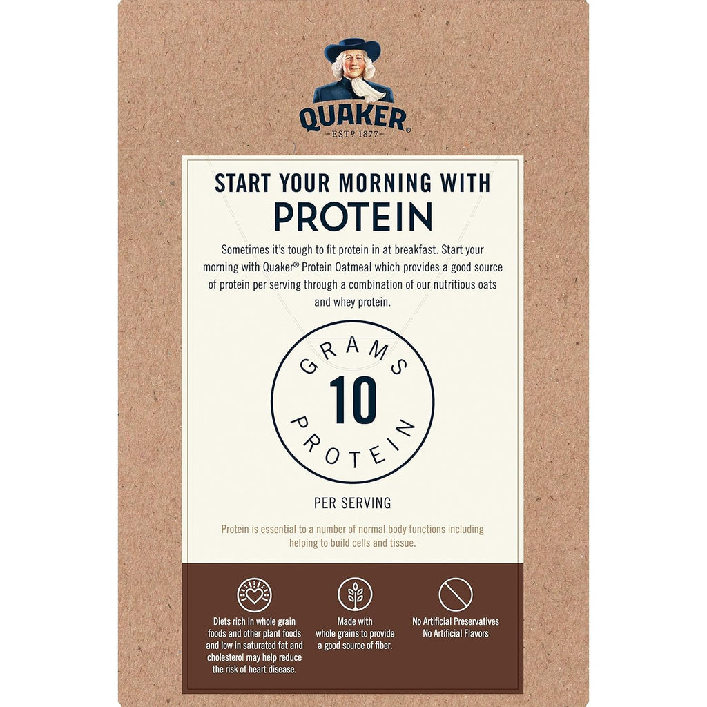 Protein Maple Brown Sugar Instant Oatmeal, 12.6 oz, Pack of 6 H613