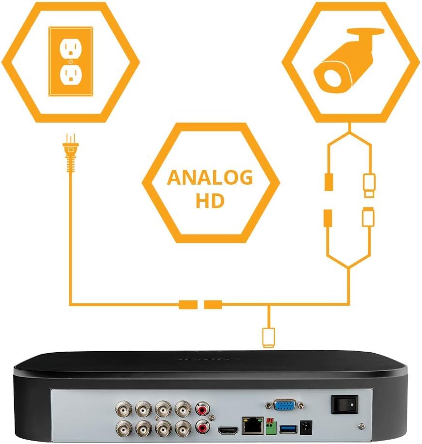 1080p HD 8-Channel Security System with Eight Weatherproof Bullet Security Camera T874302