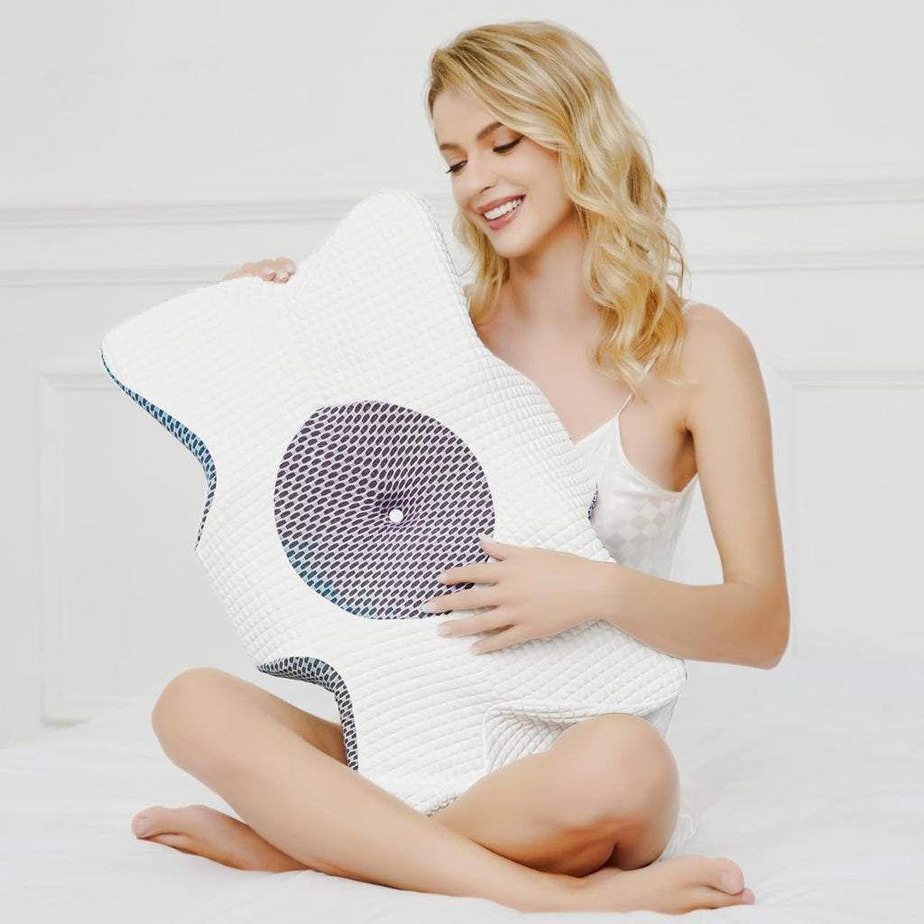 Ergonomic Memory Foam Cervical Pillow with Pillowcase P160
