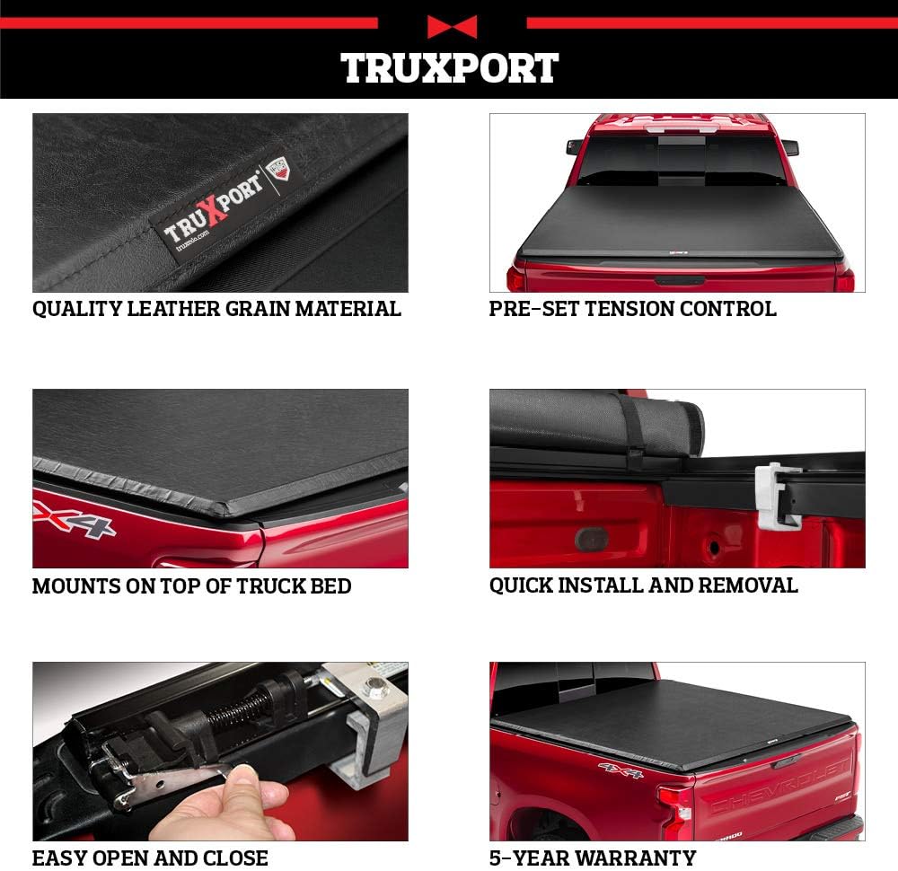 Soft Roll Up Truck Bed Tonneau Cover X451