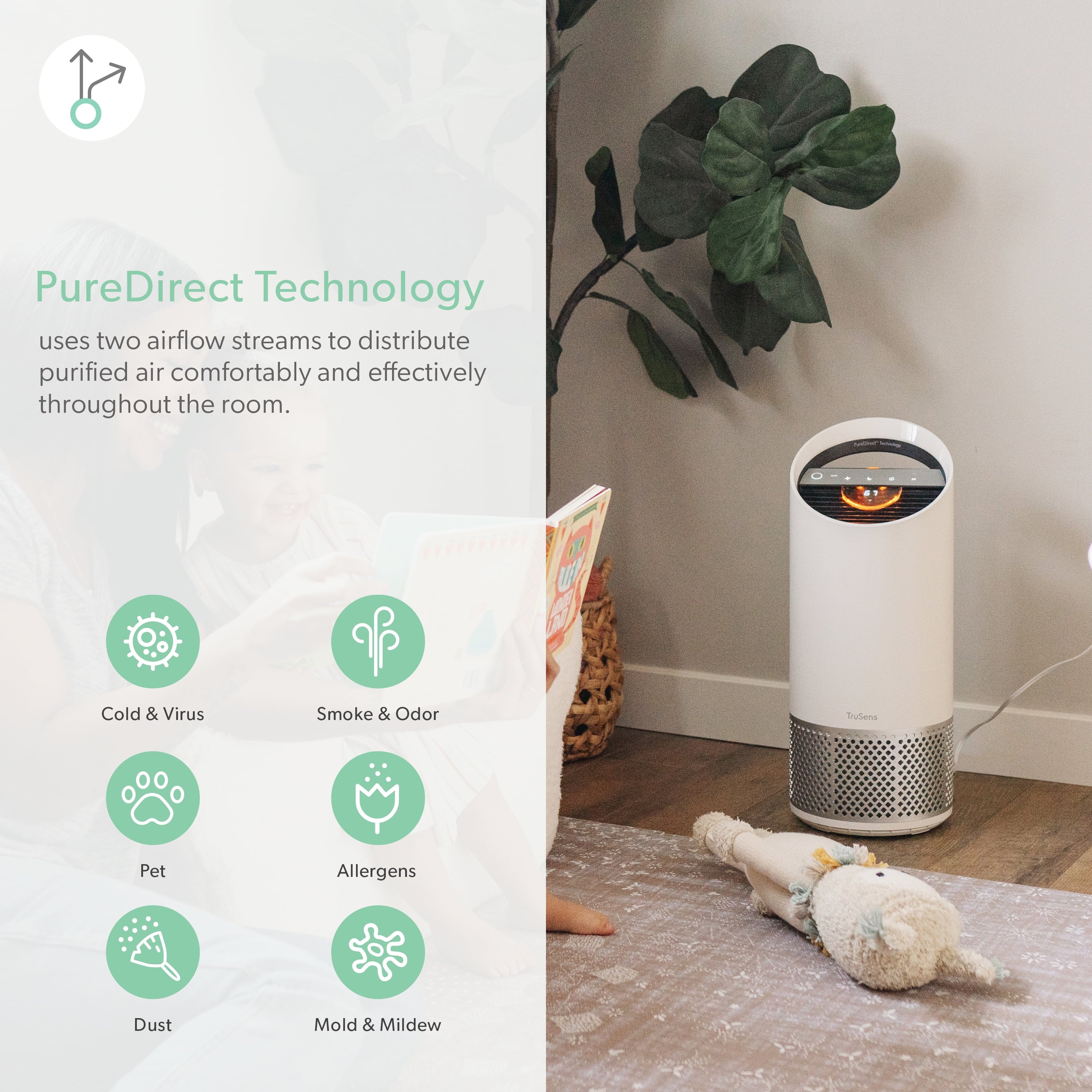 Medium Air Purifier with Air Quality Monitor M83014