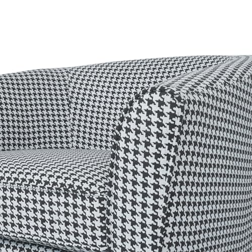 White/Blue Stripe Swivel Club Chair A764050