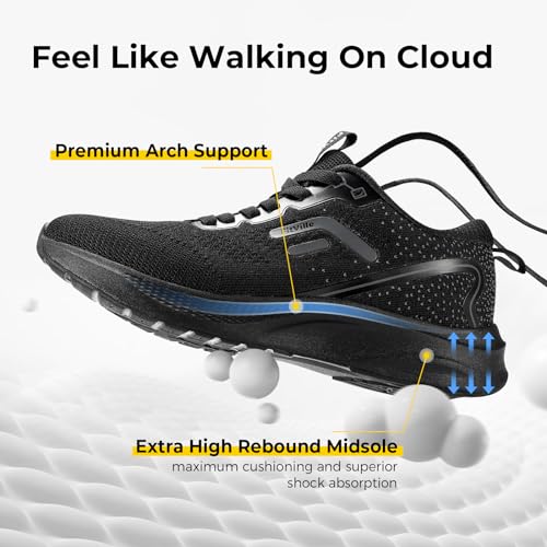 Mens Wide Width Walking Sneakers with Arch Support Q6047