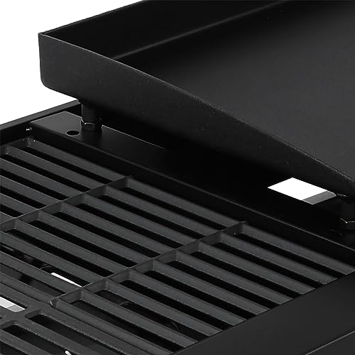 4-Burner Portable Propane Gas Grill and Griddle Combo, Black O882