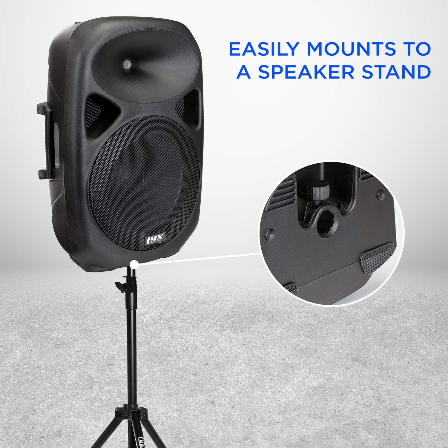 15 Inch PA Active Speaker System with Bluetooth, MP3, USB, SD Card Slot W4324