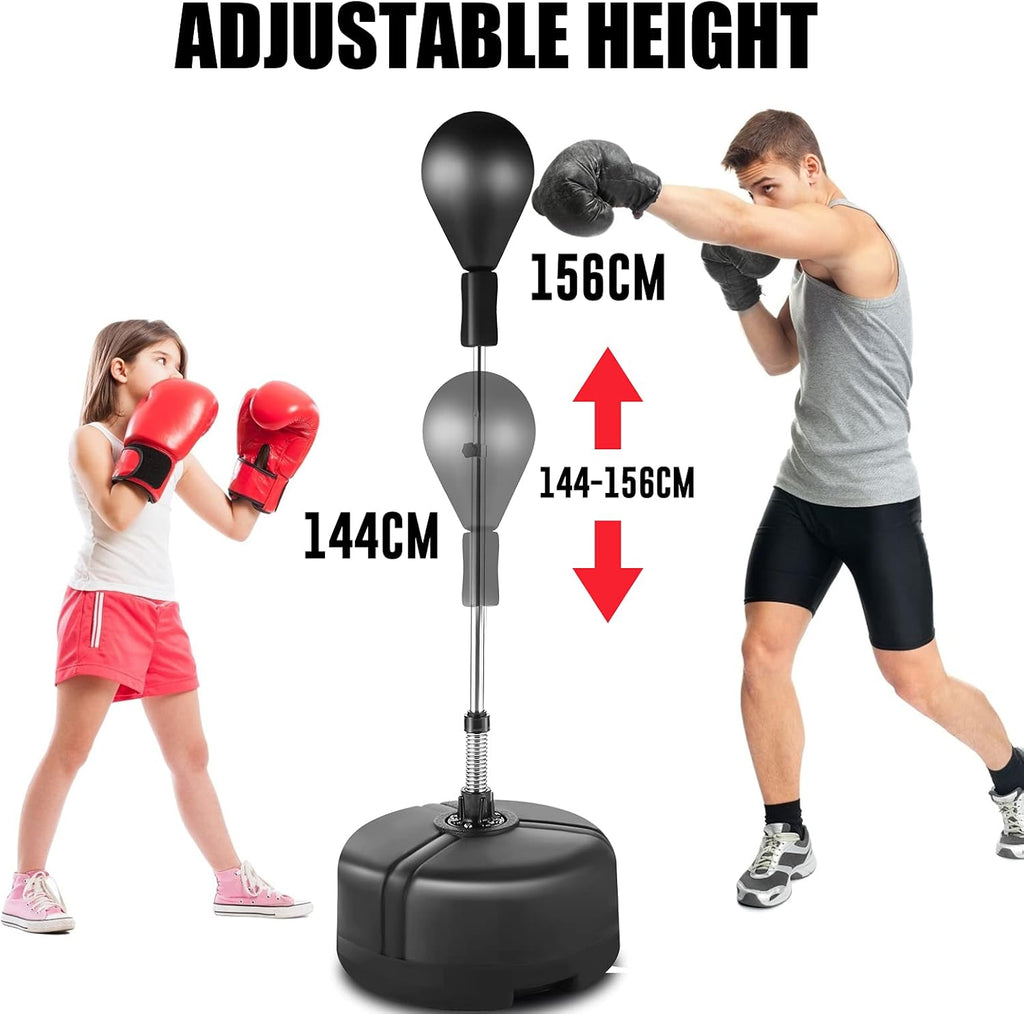 Black Reflex Bag Punching Boxing with Adjustable Height Spring L514