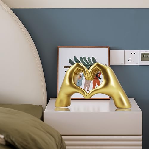 Silver Heart Hands Sculpture A183409