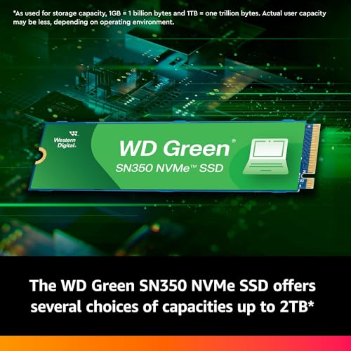 500GB WD Green SN350 NVMe Internal SSD Solid State Drive U235