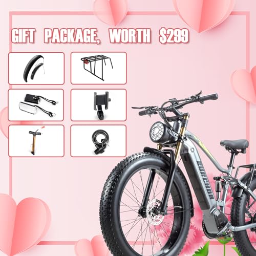 26''x4.0 Inch Fat Tire Electric Bike with 48V 30Ah Battery Y3507