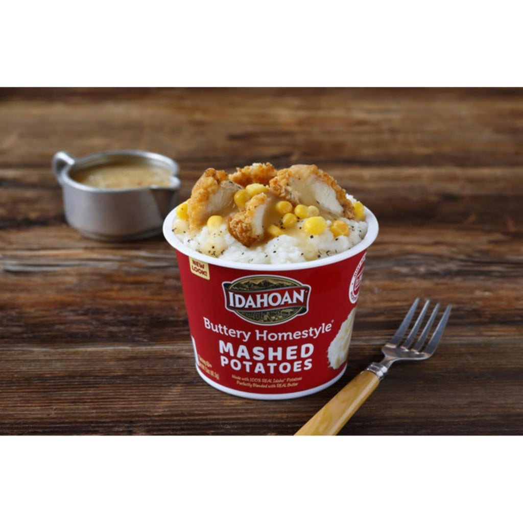 4 Flavor Mashed Potatoes Microwavable Bowls Variety, Pack of 8 D7704