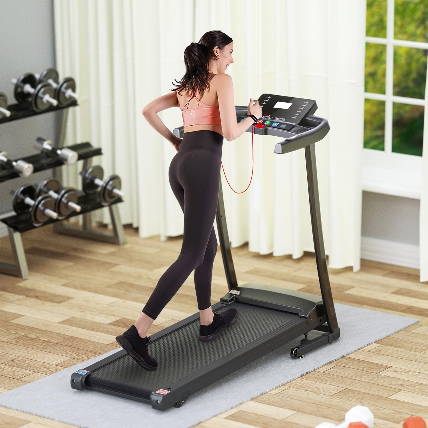 2.5 HP Folding Treadmill with 3-Speed Incline Adjustment H24685
