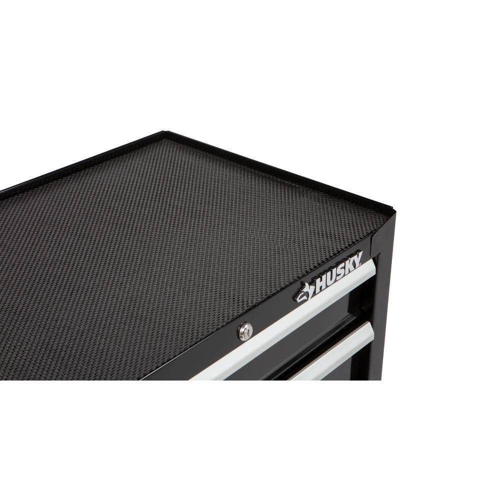26 in. W 4-Drawer Rolling Cabinet Tool Box Chest in Gloss Black W735