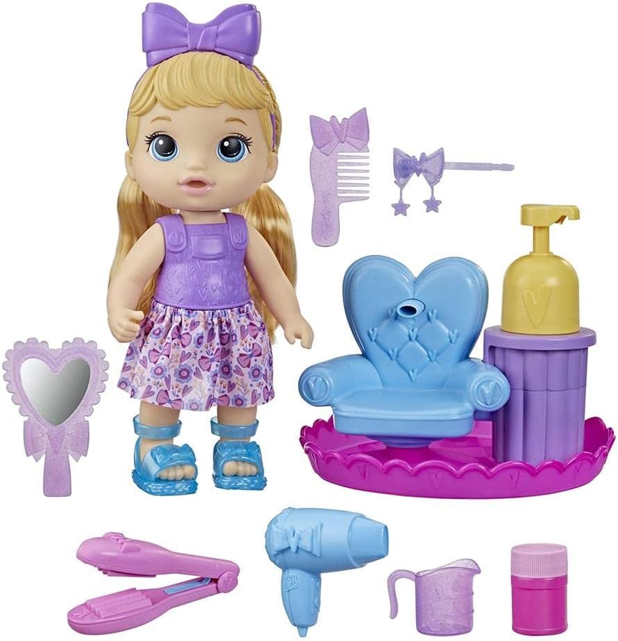Blonde Hair 12-Inch Salon Chair Doll I886