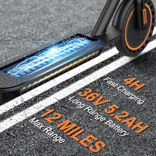 Electric Scooter, 350W, 8.5" Tires, 12 Miles Range, 16Mph, Folding E-Scooter with Dual Braking U54862