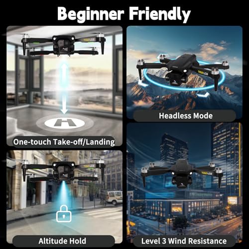 Foldable Drone with Camera and LCD Screen Remote Control V6669