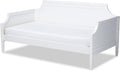 White Wood Twin Size Daybed O371