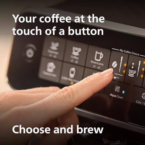 Black Fully Automatic Espresso Machine with LatteGo Milk Frother Q29767