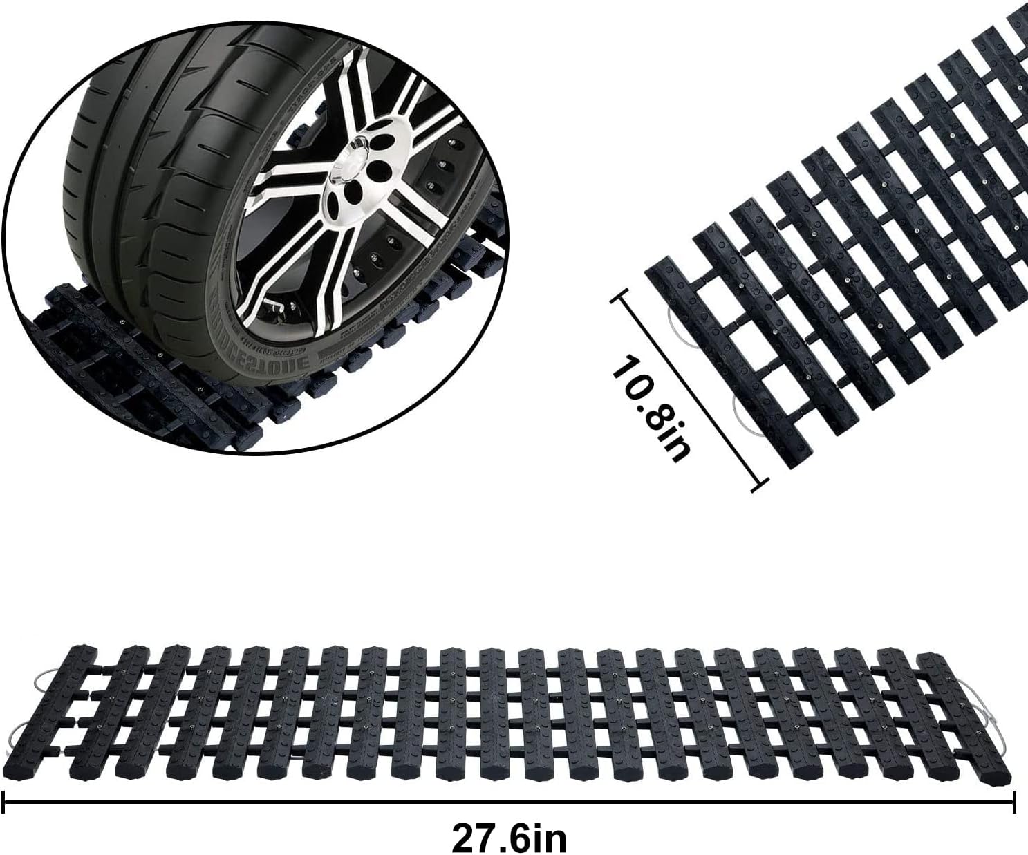 2 pcs Tire Traction Mats 39.3 x 10.8 F34018