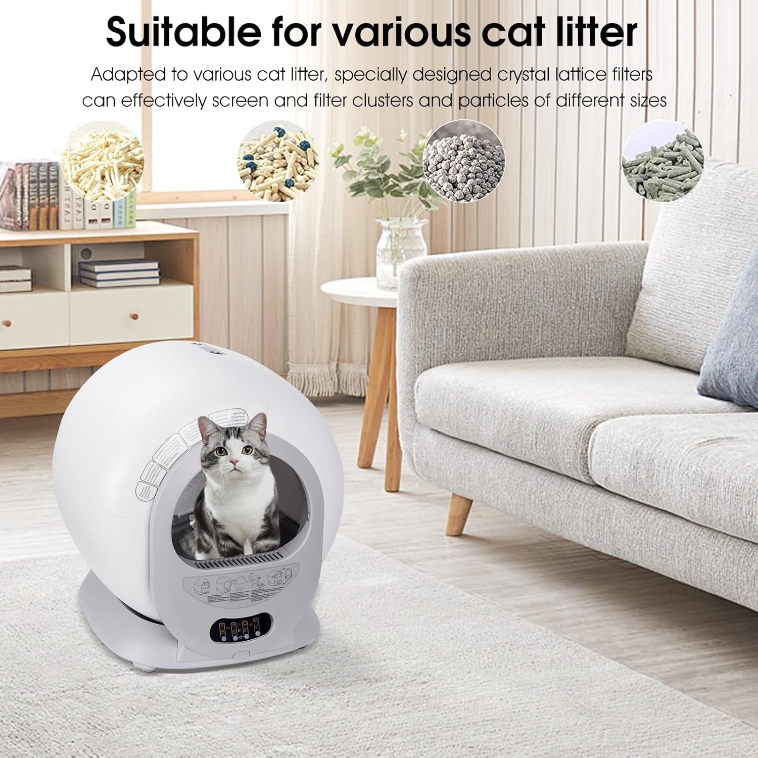 Self-Cleaning Automatic Cat Litter Box with App Control Z900408