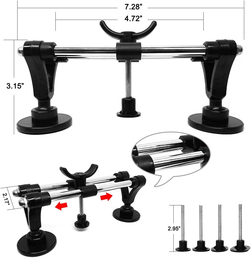 Auto Body Repair Tool Kit with Double Pole Bridge Dent Puller and Glue Set H45212