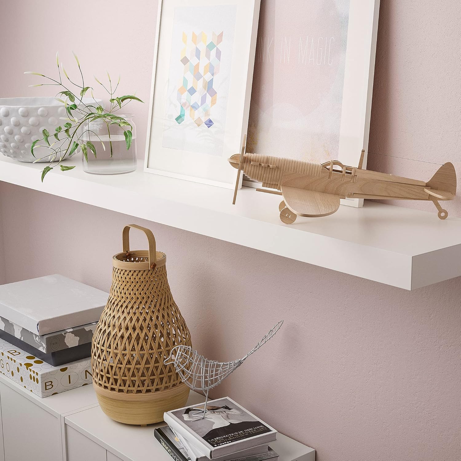 White Wall Shelf (26x110 cm) O7822
