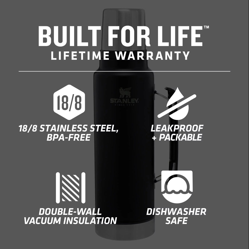 Classic Stainless Steel Vacuum Insulated Thermos Bottle, 1.5 qt C4758